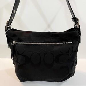 Coach Vintage Black Hobo Women's Shoulder Bag